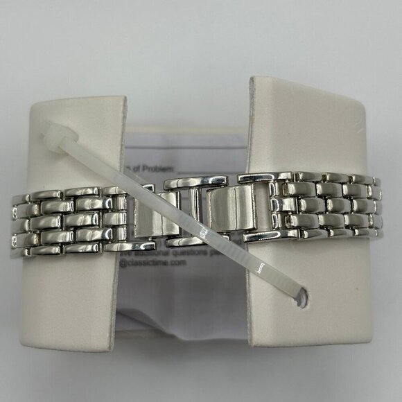 Charter Club Women’s Silver Round Link Watch - Picture 6 of 7